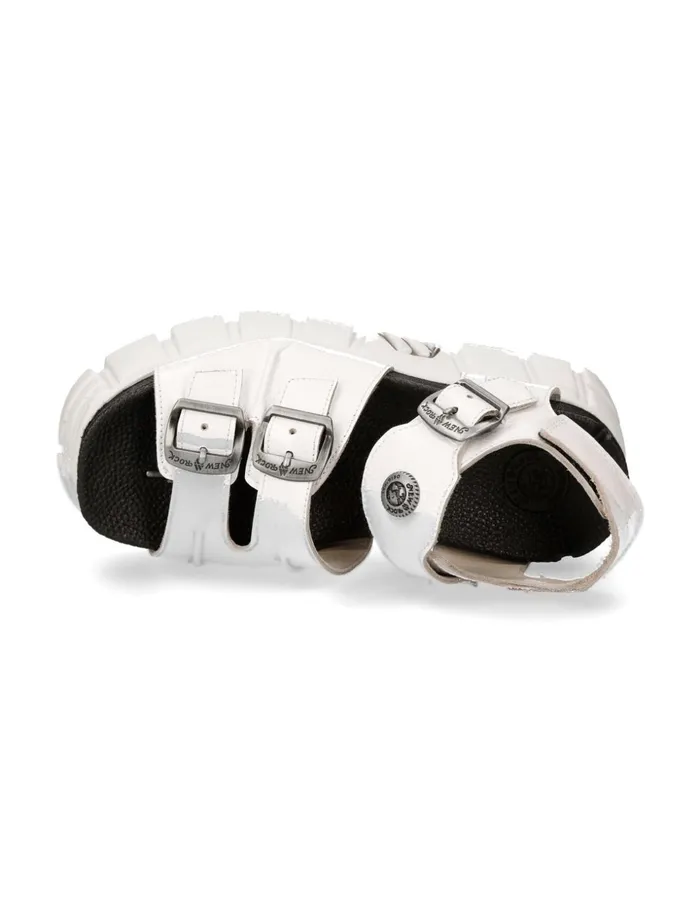 WomenMen Metallic MBio101C3 New Rock Sandals WomenMen Metallic MBio101C3 New Rock Sandals