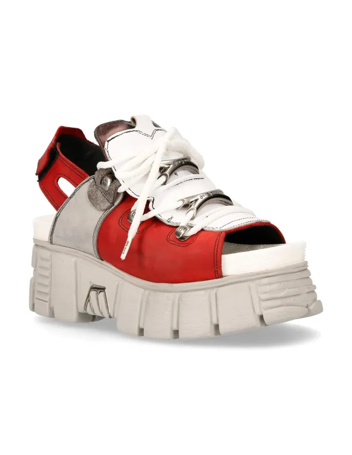 WomenMen Metallic MBios103C9 New Rock Sandals WomenMen Metallic MBios103C9 New Rock Sandals