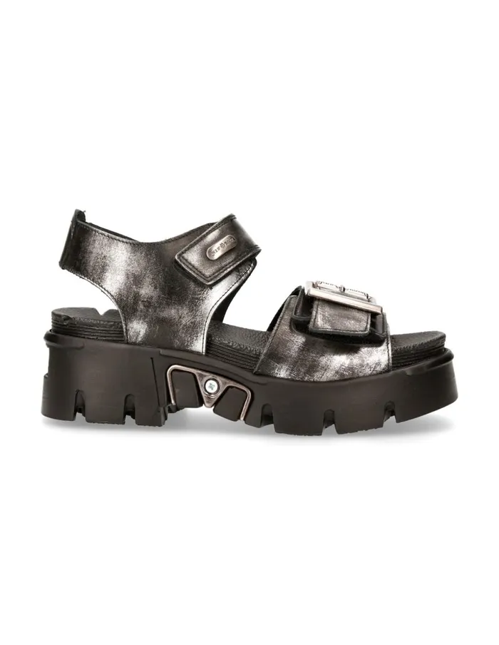 WomenMen Metallic MBios108C5 New Rock Sandals WomenMen Metallic MBios108C5 New Rock Sandals
