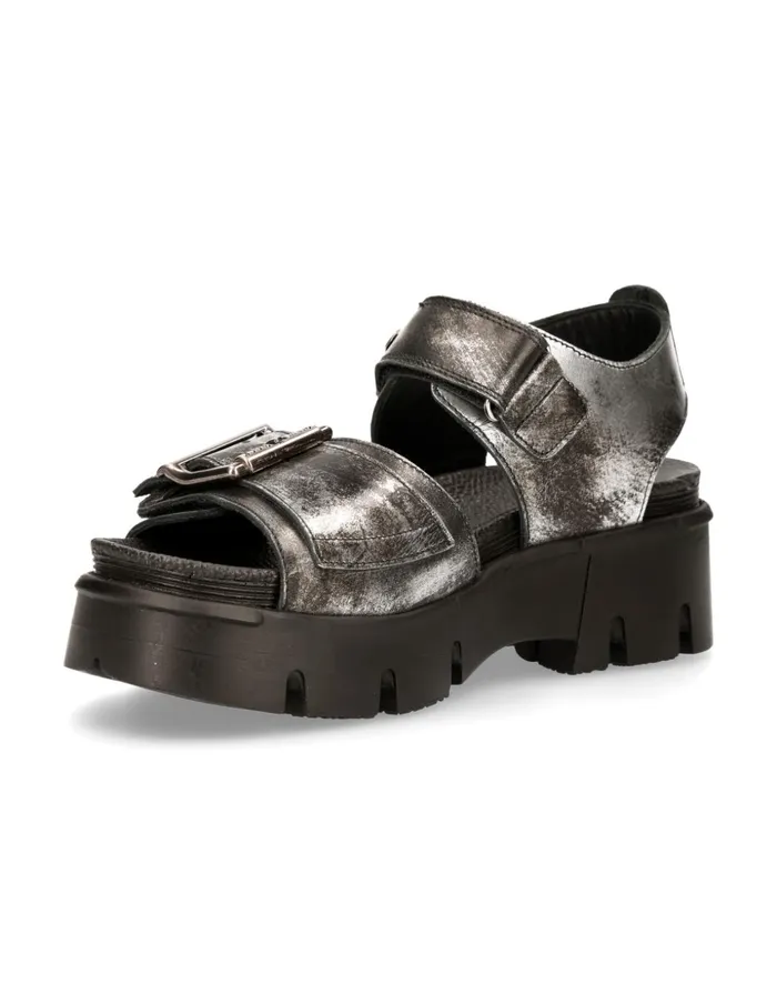 WomenMen Metallic MBios108C5 New Rock Sandals WomenMen Metallic MBios108C5 New Rock Sandals