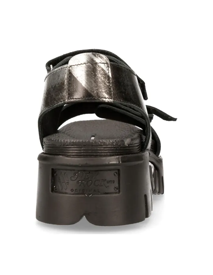 WomenMen Metallic MBios108C5 New Rock Sandals WomenMen Metallic MBios108C5 New Rock Sandals