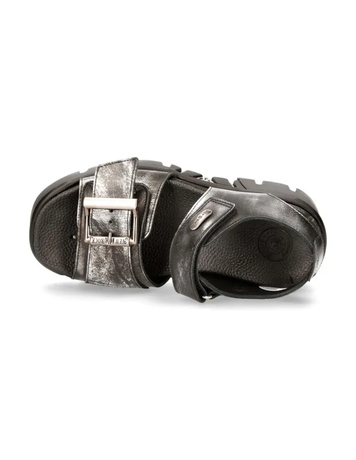 WomenMen Metallic MBios108C5 New Rock Sandals WomenMen Metallic MBios108C5 New Rock Sandals