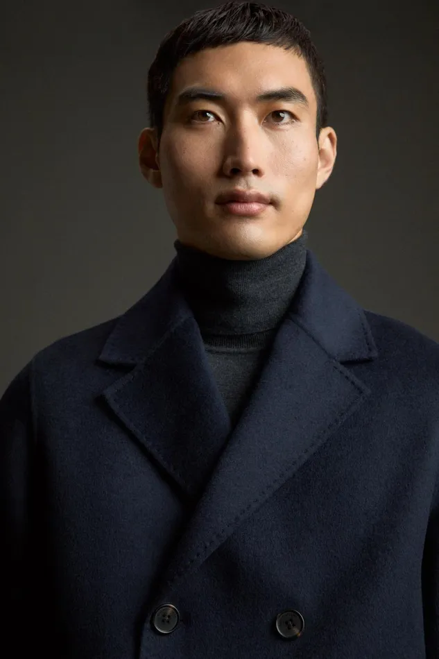 WomenMen Navy Blue Ceres Jacket Ecoalf Onepointzero