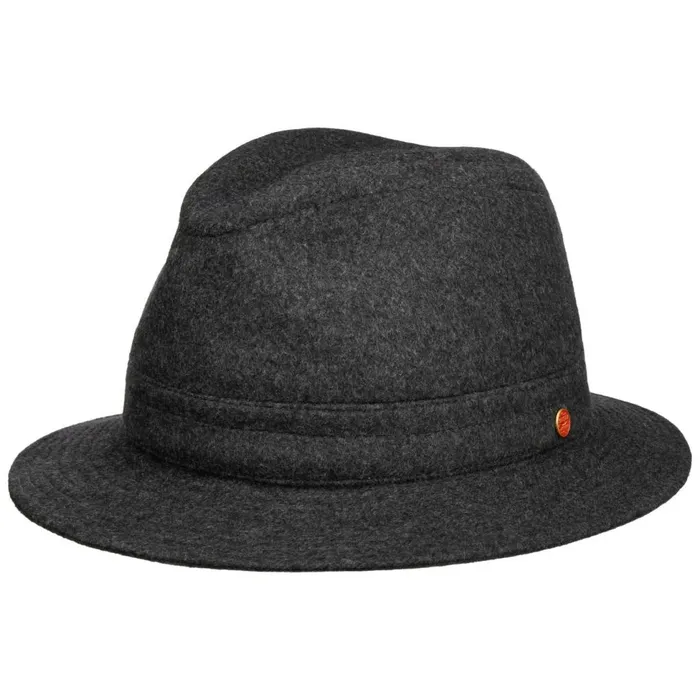 WomenMen Traveler Hats Mayser Sheridan Traveller Wool Hat Anthracite