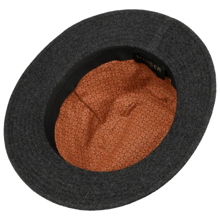 WomenMen Traveler Hats Mayser Sheridan Traveller Wool Hat Anthracite WomenMen Traveler Hats Mayser Sheridan Traveller Wool Hat Anthracite