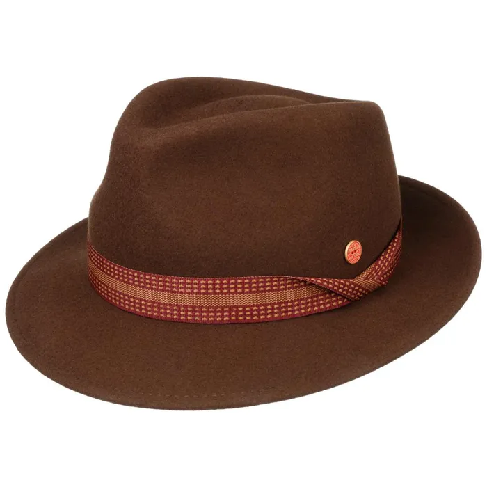 WomenMen Trilby Hats Mayser Maleo Trilby Wool Hat Dark Blue