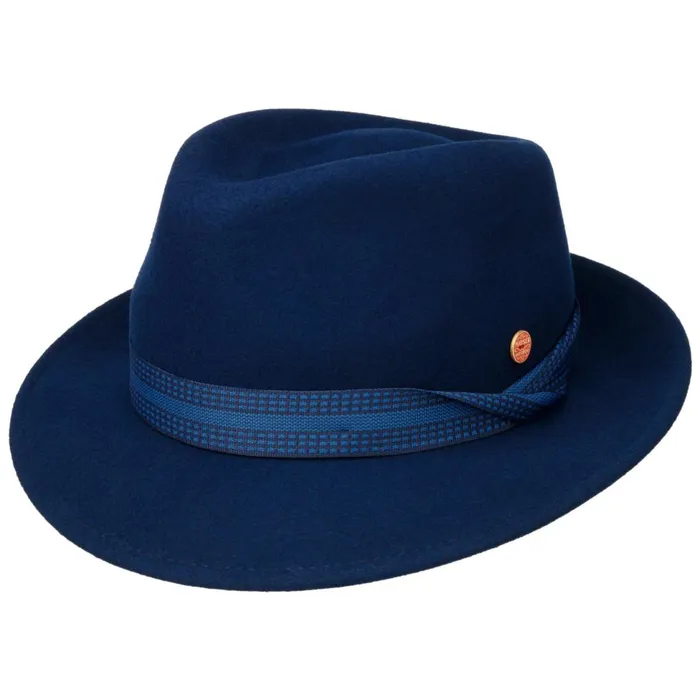 WomenMen Trilby Hats Mayser Maleo Trilby Wool Hat Dark Blue WomenMen Trilby Hats Mayser Maleo Trilby Wool Hat Dark Blue