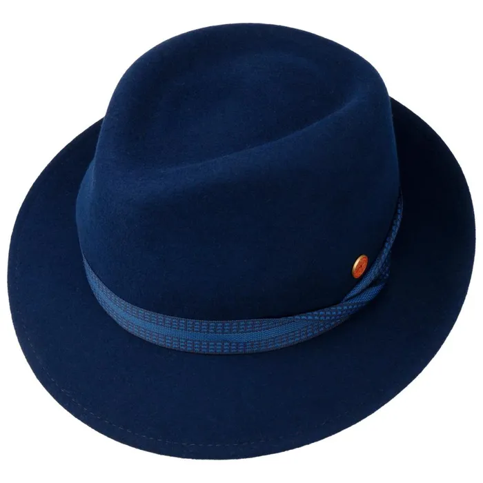 WomenMen Trilby Hats Mayser Maleo Trilby Wool Hat Dark Blue WomenMen Trilby Hats Mayser Maleo Trilby Wool Hat Dark Blue