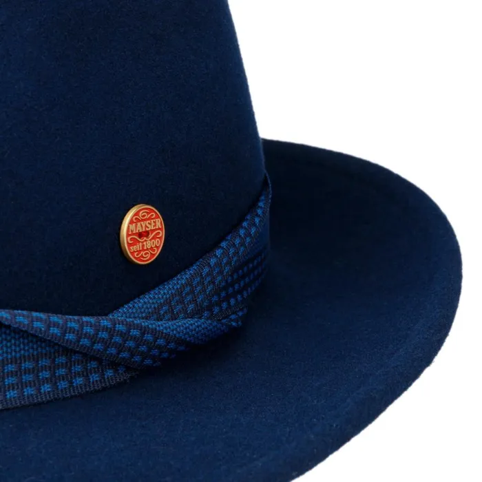WomenMen Trilby Hats Mayser Maleo Trilby Wool Hat Dark Blue WomenMen Trilby Hats Mayser Maleo Trilby Wool Hat Dark Blue