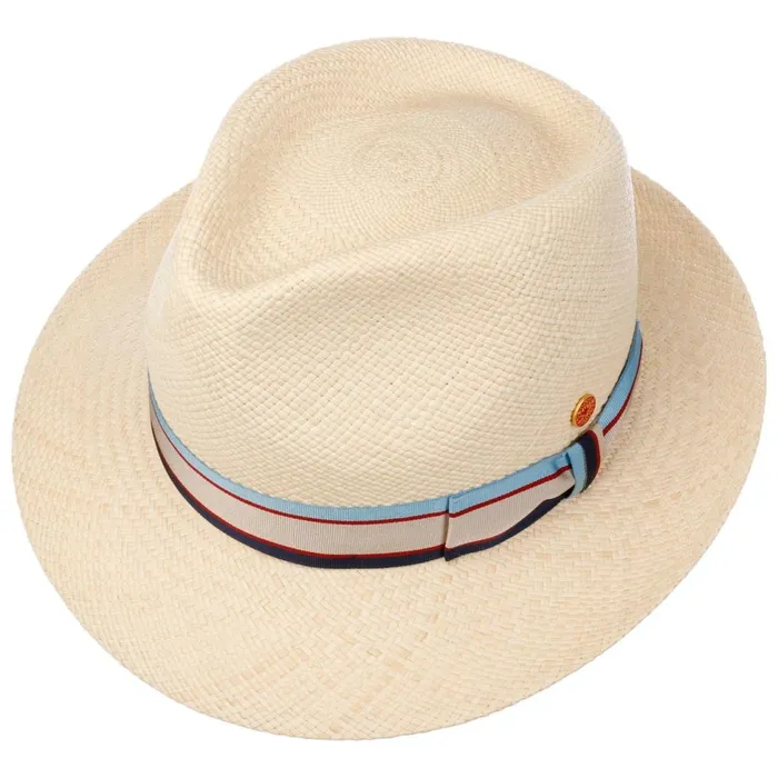 WomenMen Trilby Hats Mayser Manuel Stripes Panama Hat Nature WomenMen Trilby Hats Mayser Manuel Stripes Panama Hat Nature