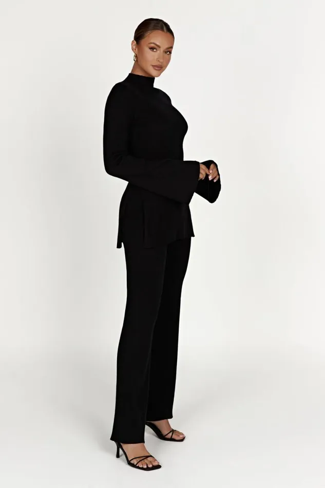 Women Meshki Bottoms Jovie Knit Pants 8211 Black Women Meshki Bottoms Jovie Knit Pants 8211 Black