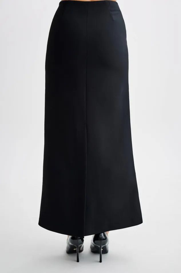 Women Meshki Bottoms Micah Suiting Maxi Skirt 8211 Black