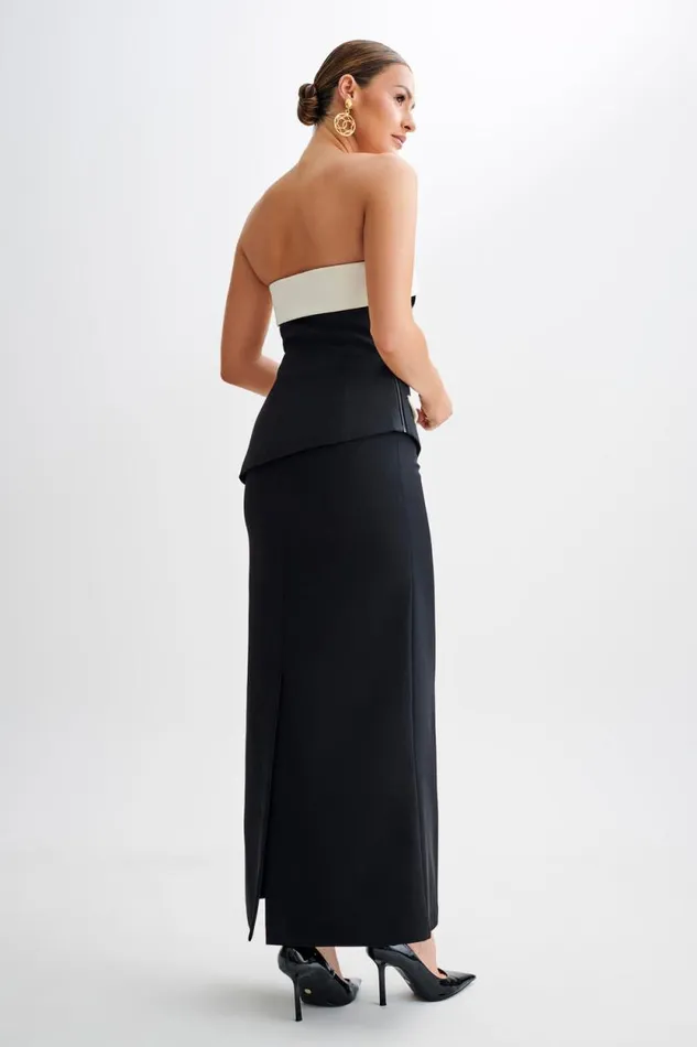 Women Meshki Bottoms Micah Suiting Maxi Skirt 8211 Black