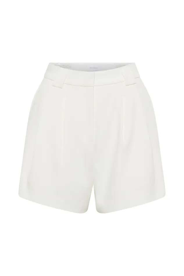 Women Meshki Bottoms Sigourney Suiting Shorts 8211 Ivory