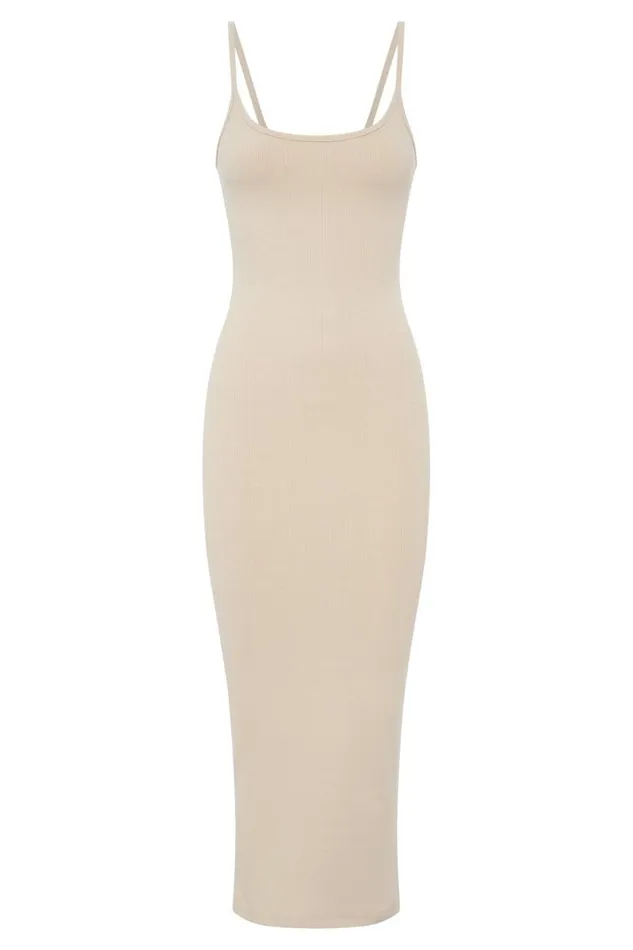 Women Meshki Dresses Alexis Ribbed Cami Midi Dress 8211 Cream Women Meshki Dresses Alexis Ribbed Cami Midi Dress 8211 Cream
