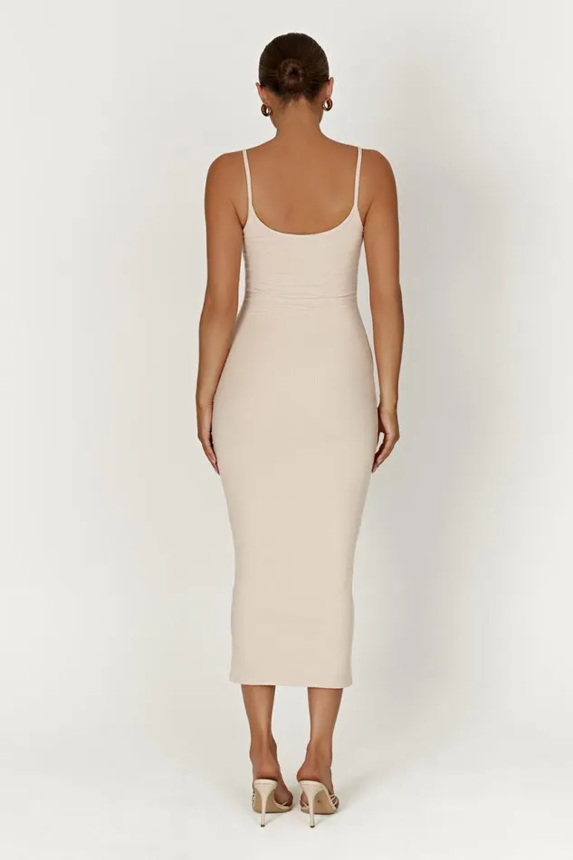 Women Meshki Dresses Alexis Ribbed Cami Midi Dress 8211 Cream Women Meshki Dresses Alexis Ribbed Cami Midi Dress 8211 Cream