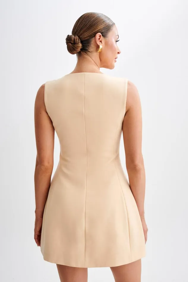 Women Meshki Dresses Lysandre Crepe Mini Dress 8211 Peach