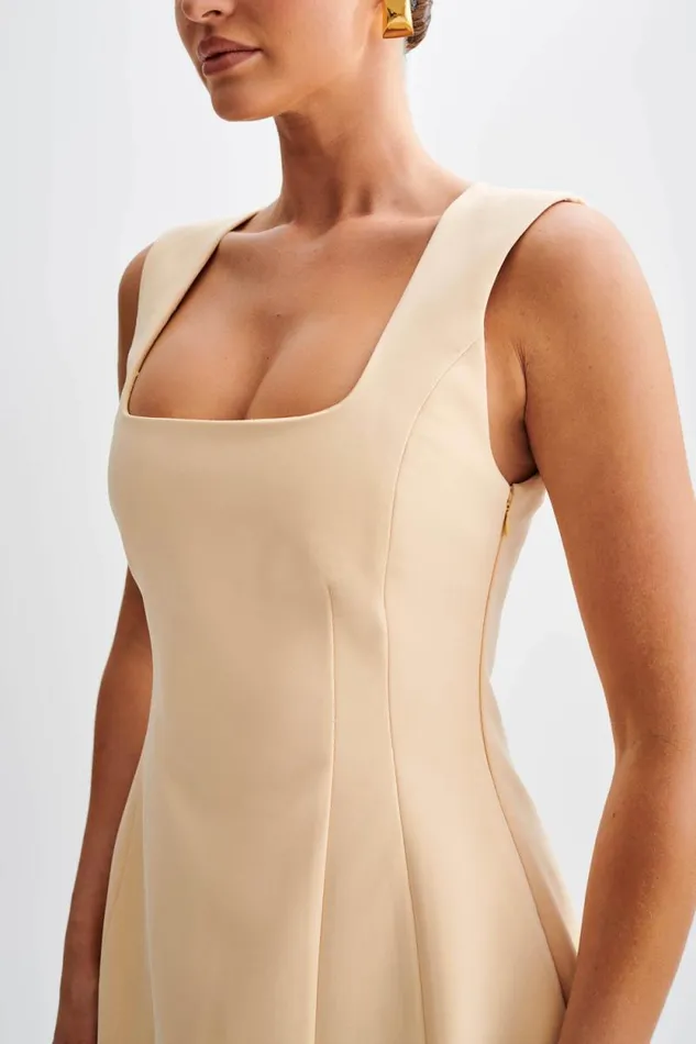 Women Meshki Dresses Lysandre Crepe Mini Dress 8211 Peach