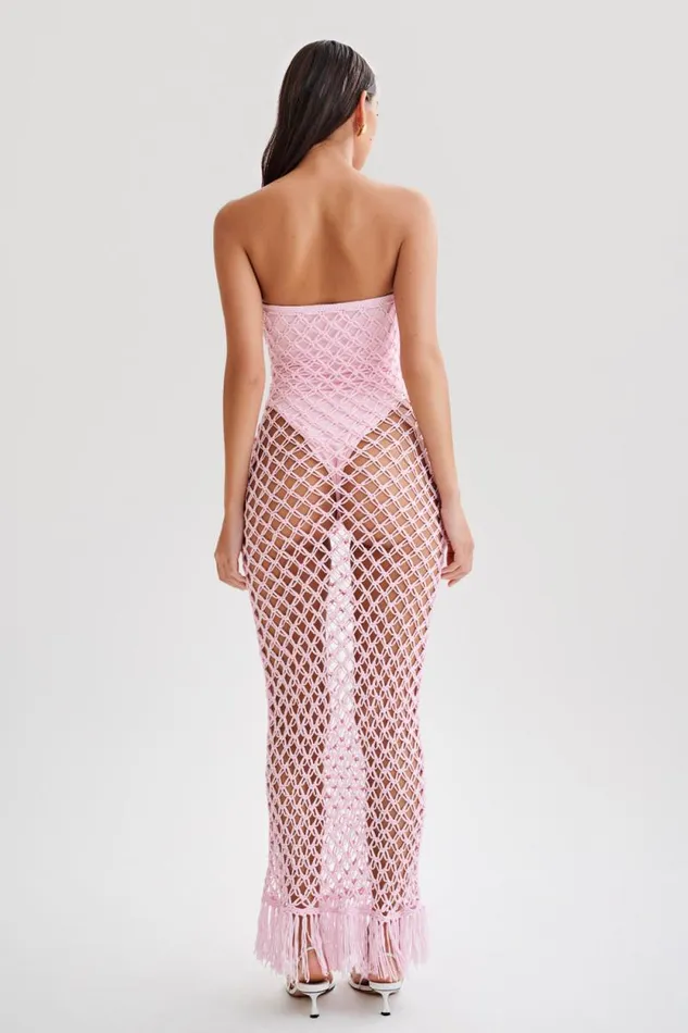 Women Meshki Dresses Prudence Knit Midi Dress 8211 Candy Pink