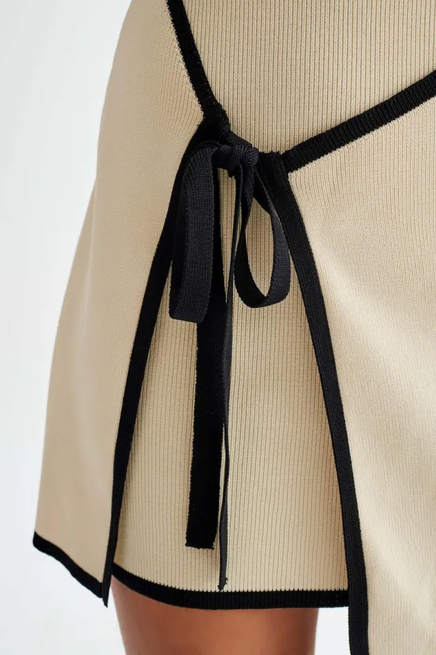 Women Meshki Dresses Rian Strapless Knit Mini Dress 8211 Cream