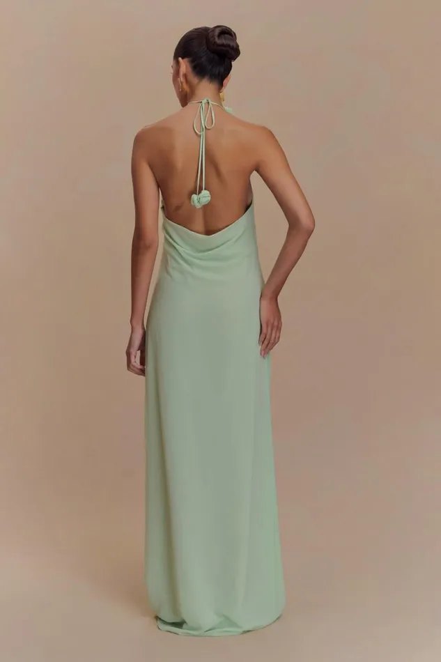 Women Meshki Dresses Rosalia Cowl Neck Maxi Dress 8211 Sage