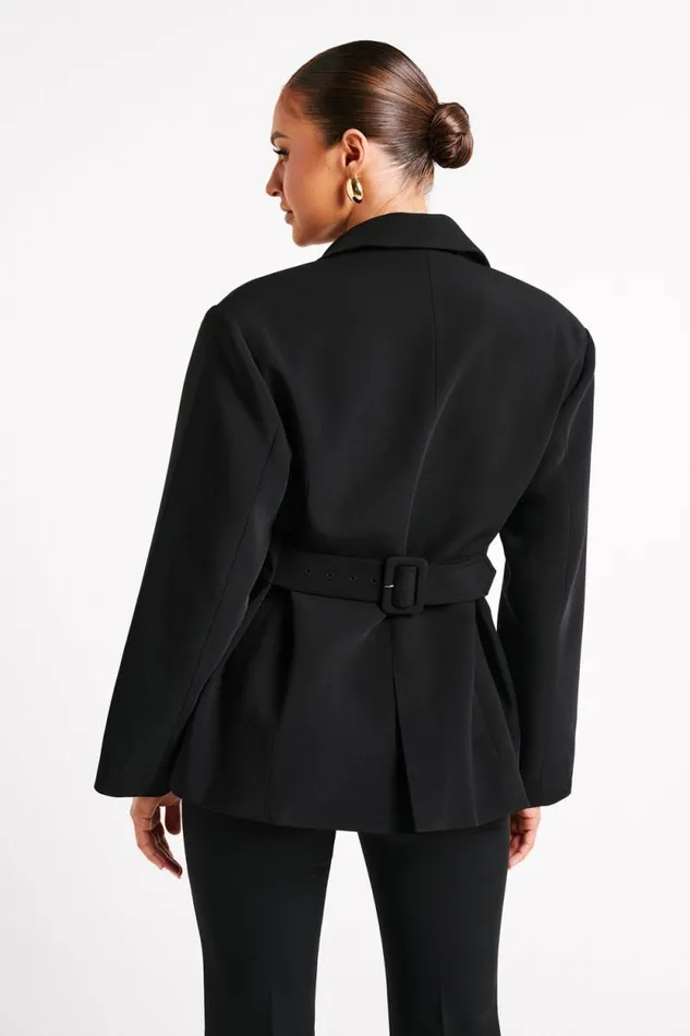 Women Meshki Outerwear Addie Suiting Blazer 8211 Black