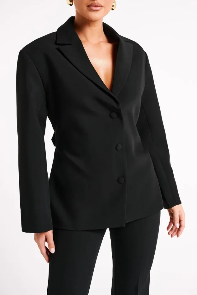 Women Meshki Outerwear Addie Suiting Blazer 8211 Black