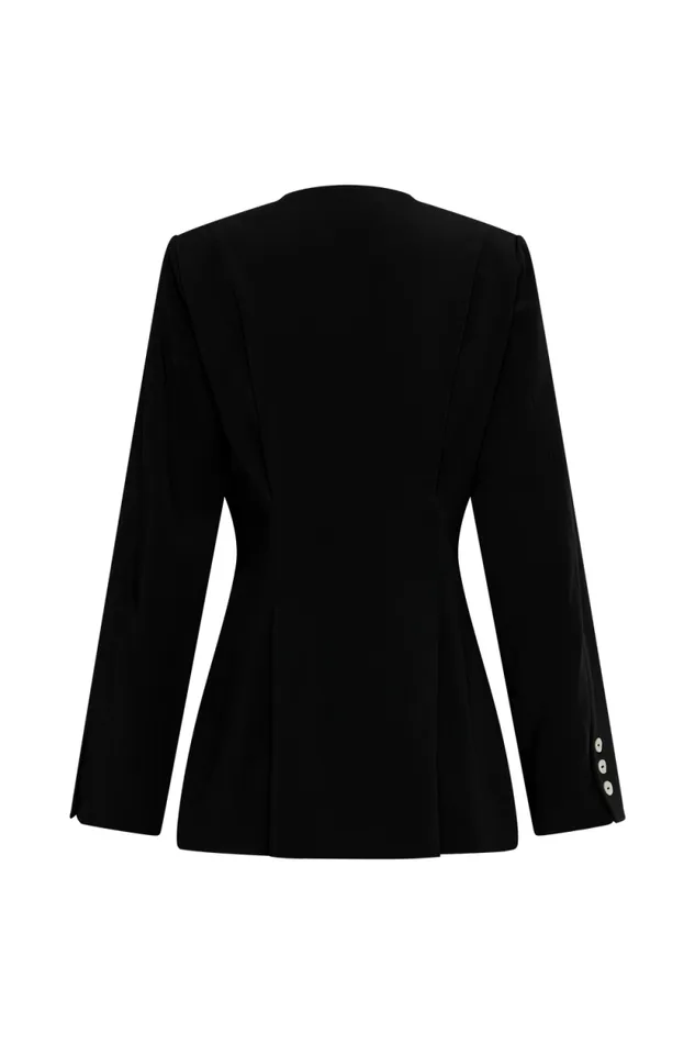 Women Meshki Outerwear Kendall Balloon Sleeve Jacket 8211 Black