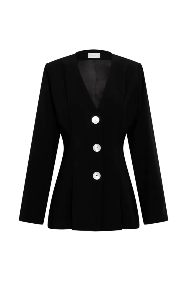 Women Meshki Outerwear Kendall Balloon Sleeve Jacket 8211 Black