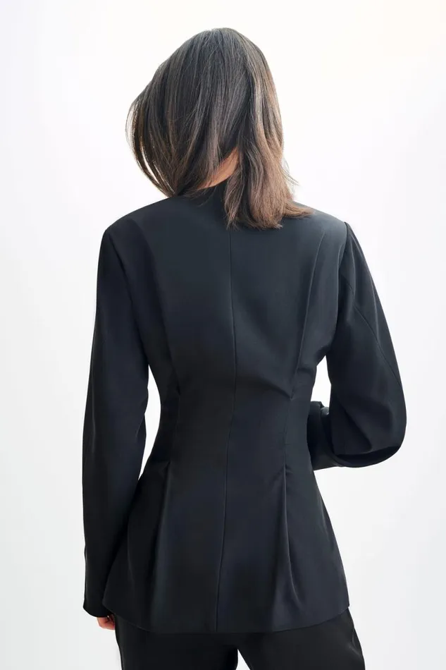 Women Meshki Outerwear Kendall Balloon Sleeve Jacket 8211 Black