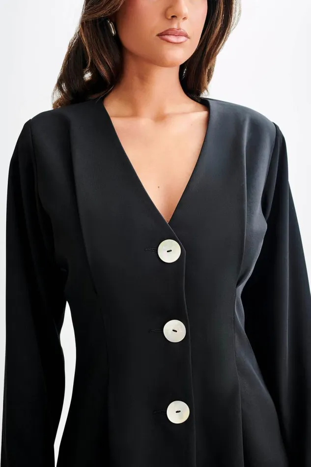 Women Meshki Outerwear Kendall Balloon Sleeve Jacket 8211 Black