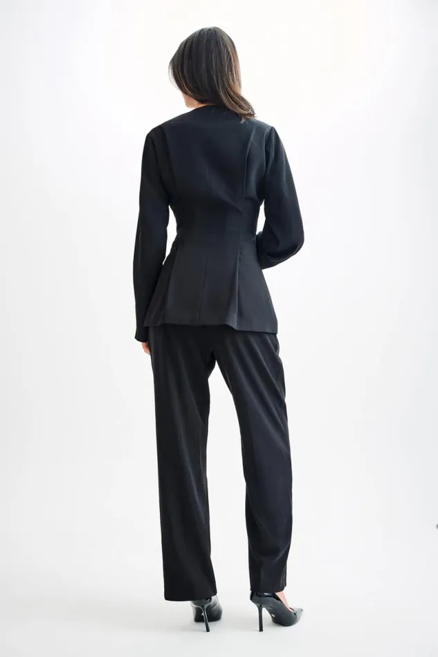 Women Meshki Outerwear Kendall Balloon Sleeve Jacket 8211 Black