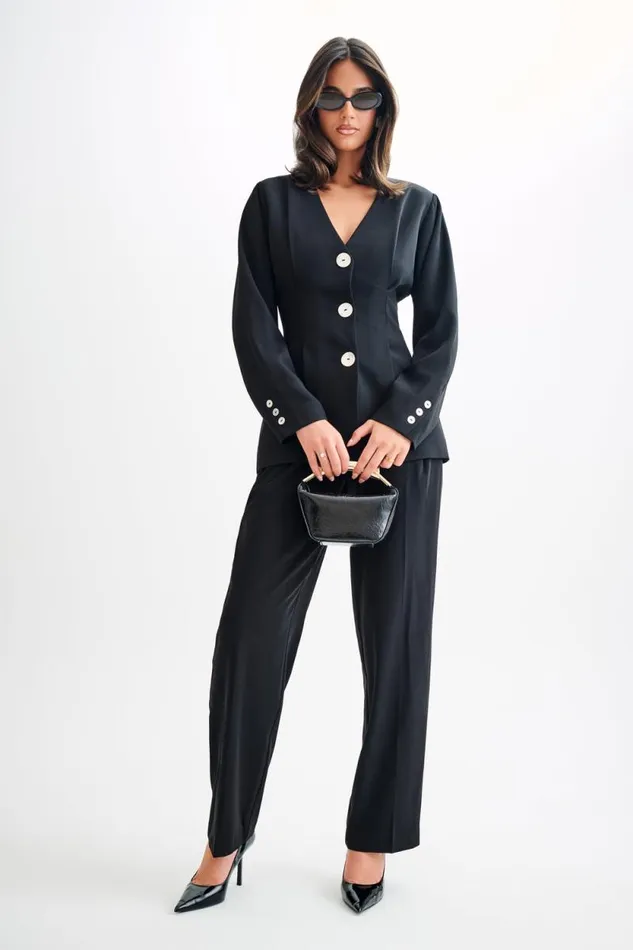 Women Meshki Outerwear Kendall Balloon Sleeve Jacket 8211 Black