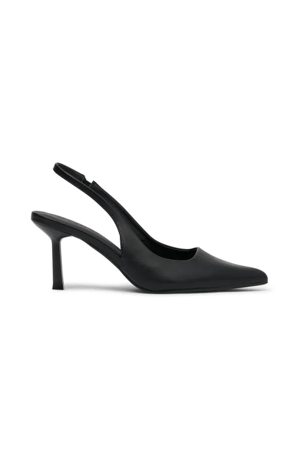 Women Meshki Shoes Dasha Sling Back Heels 8211 Black