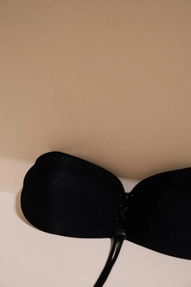 Women Meshki Shoes Stick It Strapless Stick On Bra 8211 Black