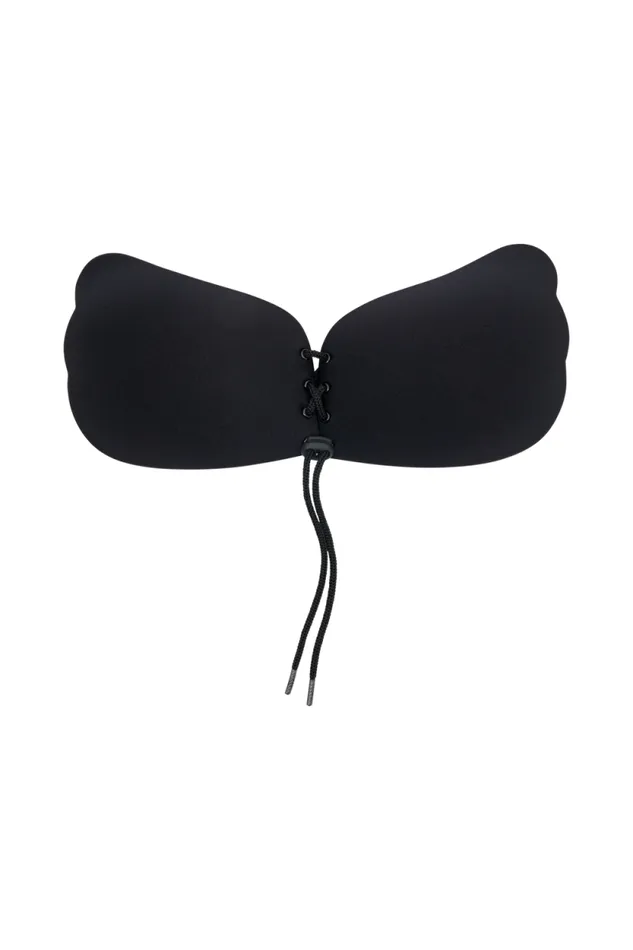 Women Meshki Shoes Stick It Strapless Stick On Bra 8211 Black