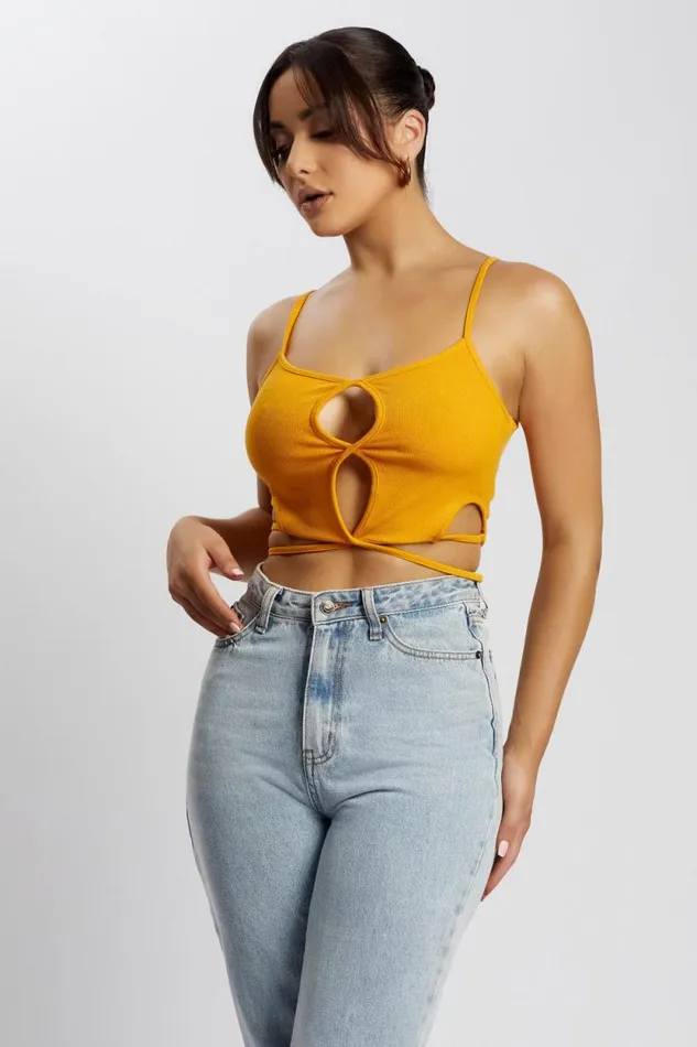 Women Meshki Tops Ayesha Cut Out Singlet 8211 Mango