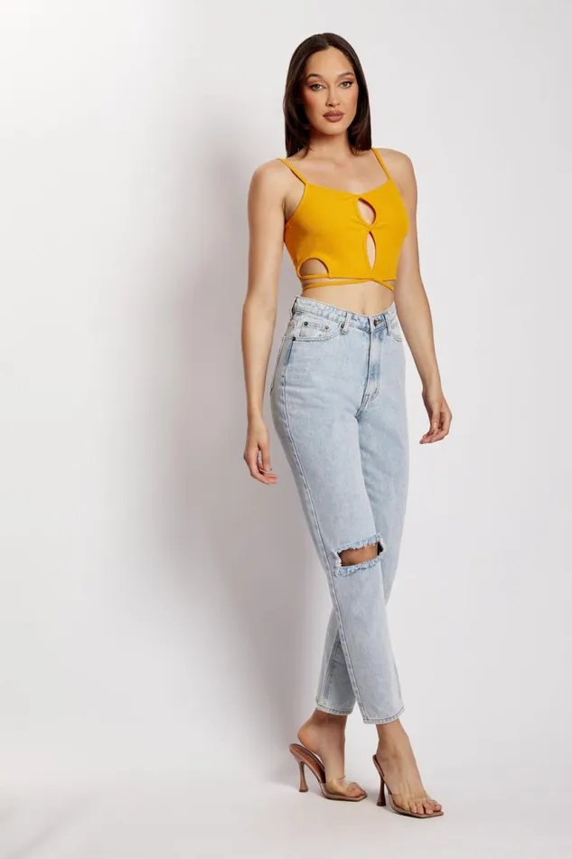 Women Meshki Tops Ayesha Cut Out Singlet 8211 Mango