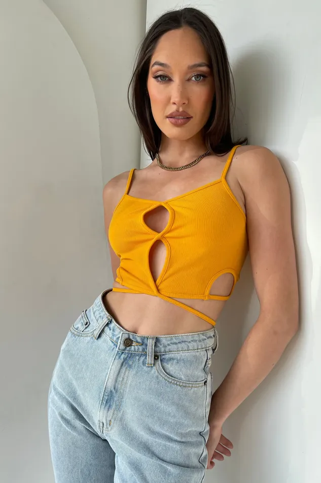 Women Meshki Tops Ayesha Cut Out Singlet 8211 Mango