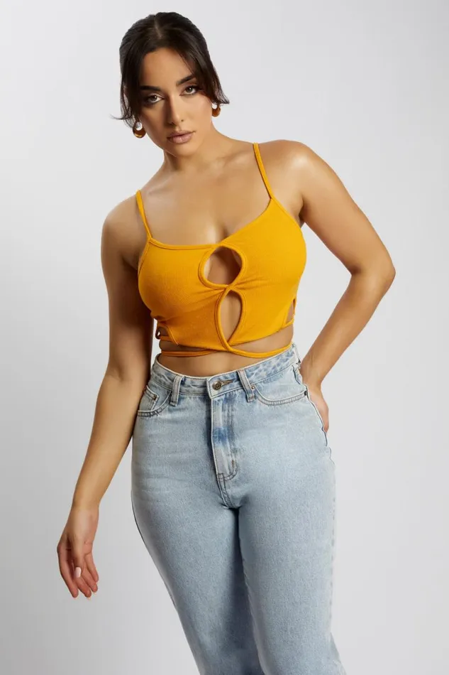 Women Meshki Tops Ayesha Cut Out Singlet 8211 Mango