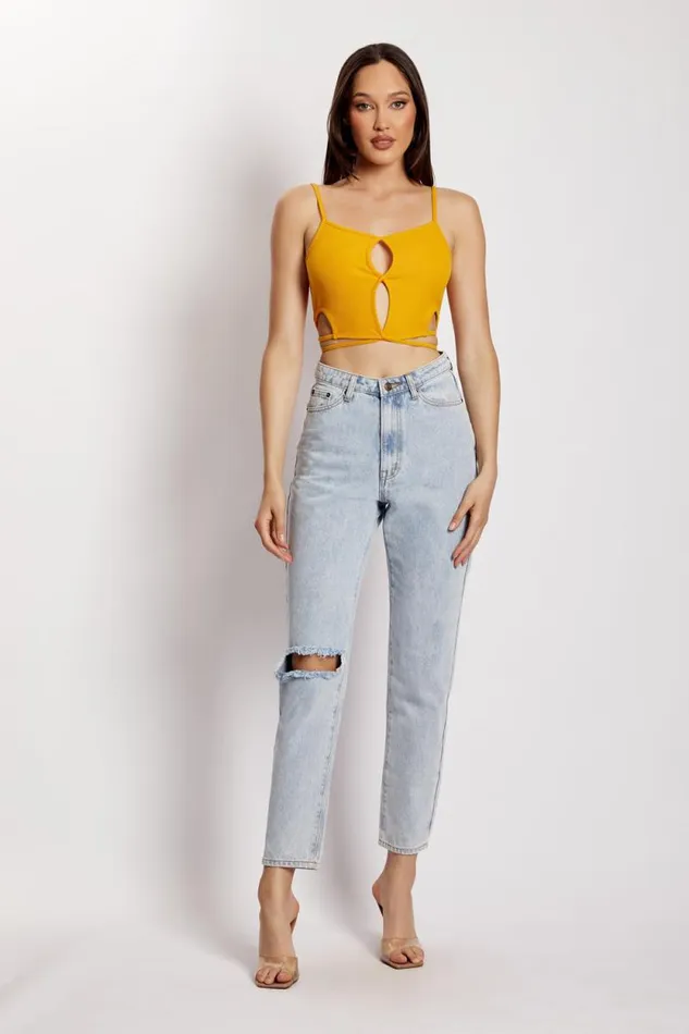 Women Meshki Tops Ayesha Cut Out Singlet 8211 Mango