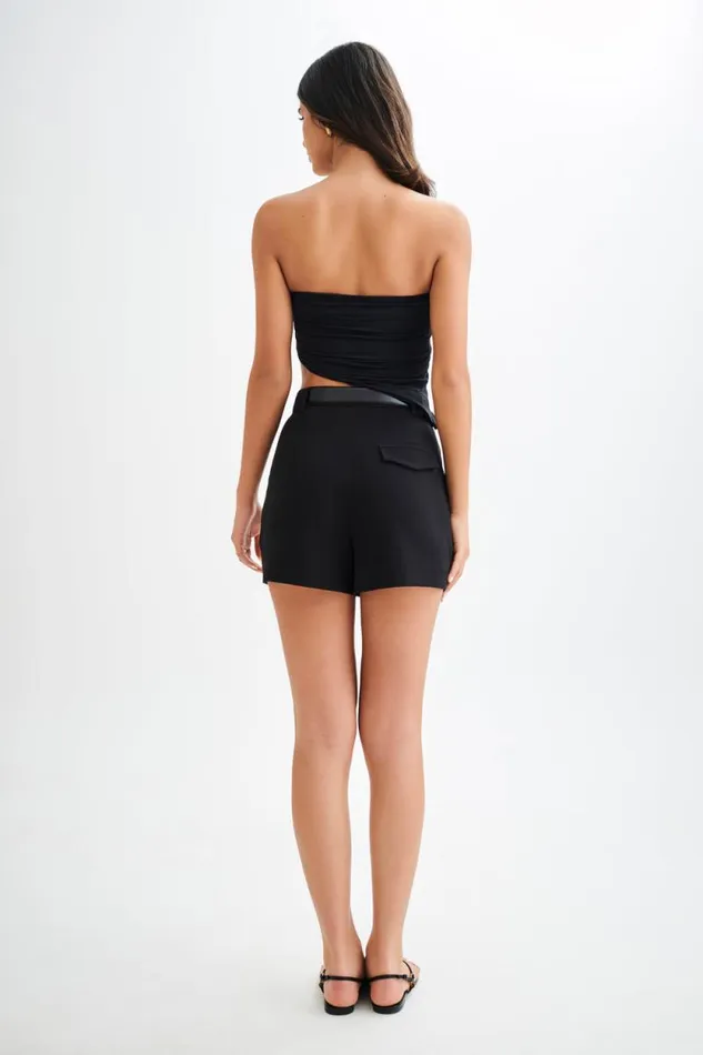 Women Meshki Tops Donata Slinky Strapless Top 8211 Black