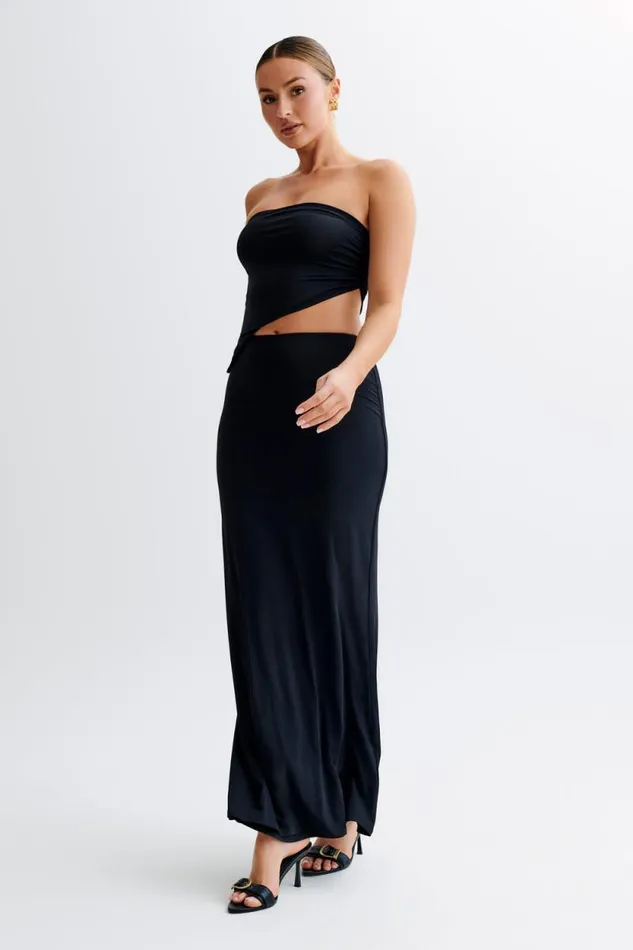 Women Meshki Tops Donata Slinky Strapless Top 8211 Black