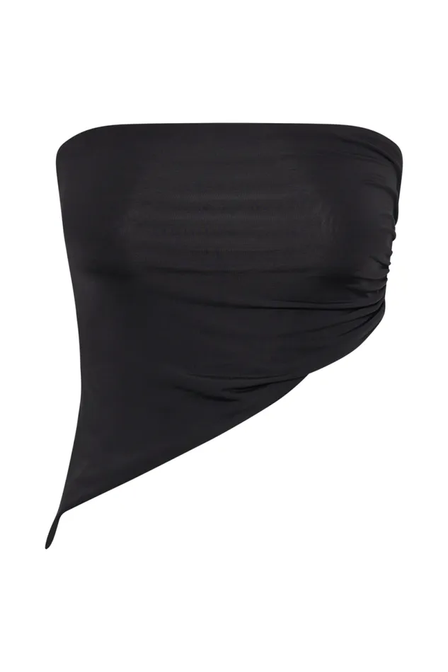 Women Meshki Tops Donata Slinky Strapless Top 8211 Black