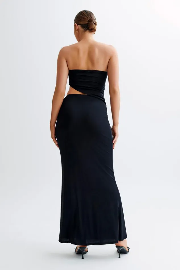 Women Meshki Tops Donata Slinky Strapless Top 8211 Black