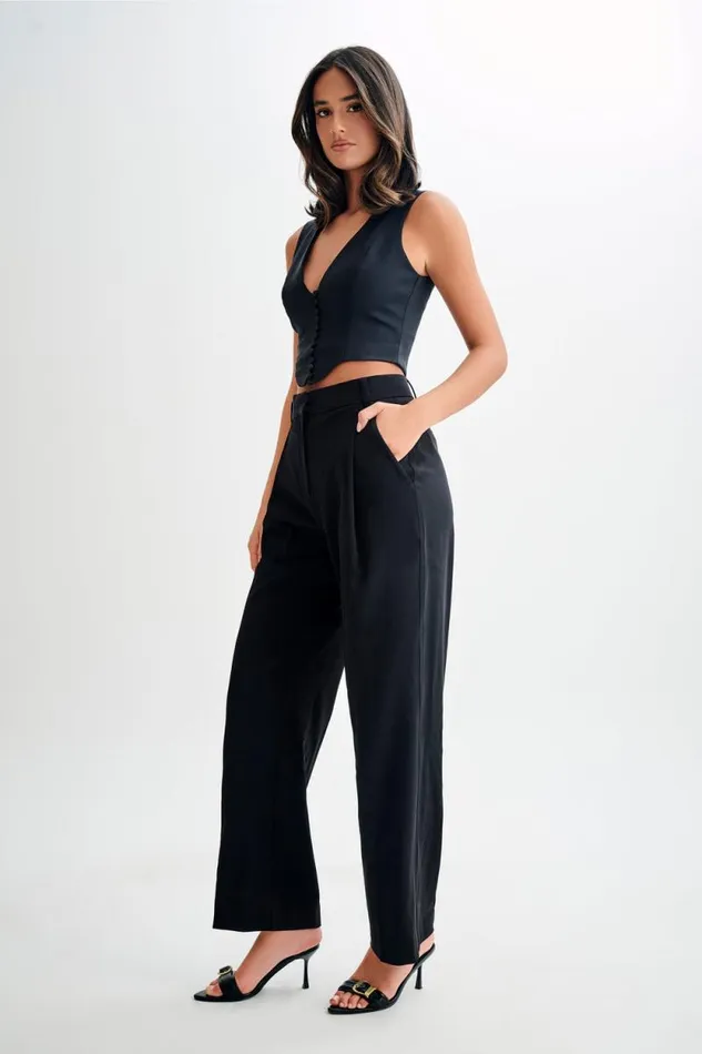 Women Meshki Tops Keely Cotton Sleeveless Top 8211 Black