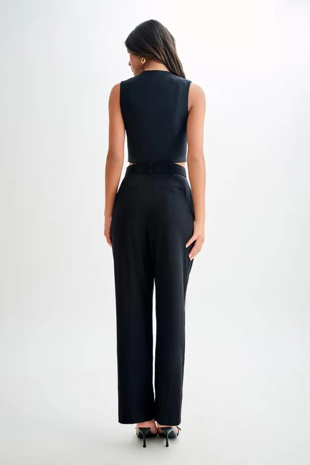 Women Meshki Tops Keely Cotton Sleeveless Top 8211 Black