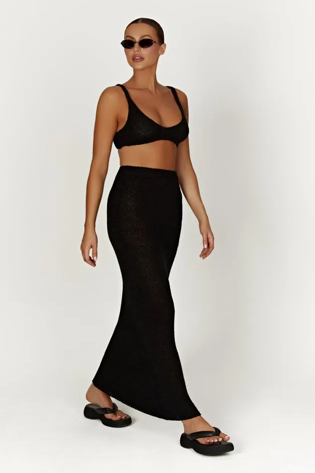 Women Meshki Tops Mary Knit Bralette 8211 Black