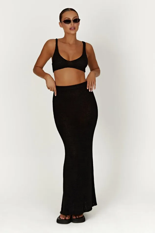 Women Meshki Tops Mary Knit Bralette 8211 Black