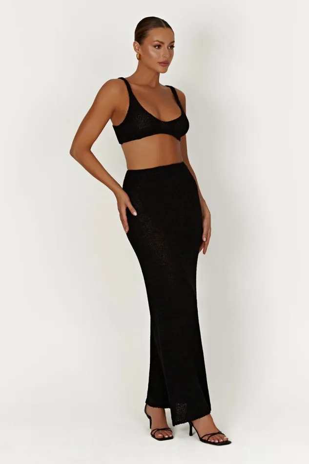 Women Meshki Tops Mary Knit Bralette 8211 Black